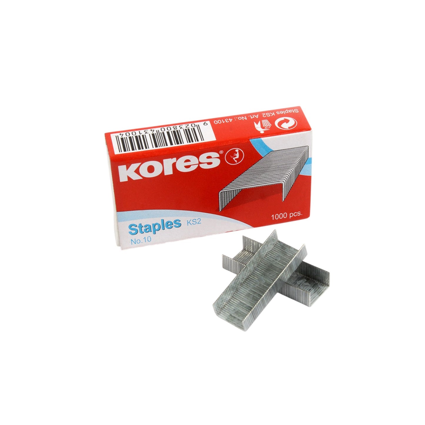 Kores Original stapler pins No. 10 red box, Model 4310