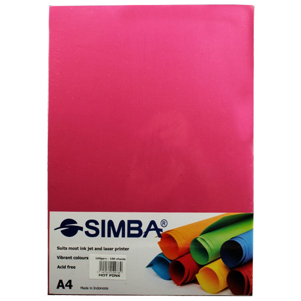 Simba Copy Paper Pack 160gsm 100 Sheets 4A.