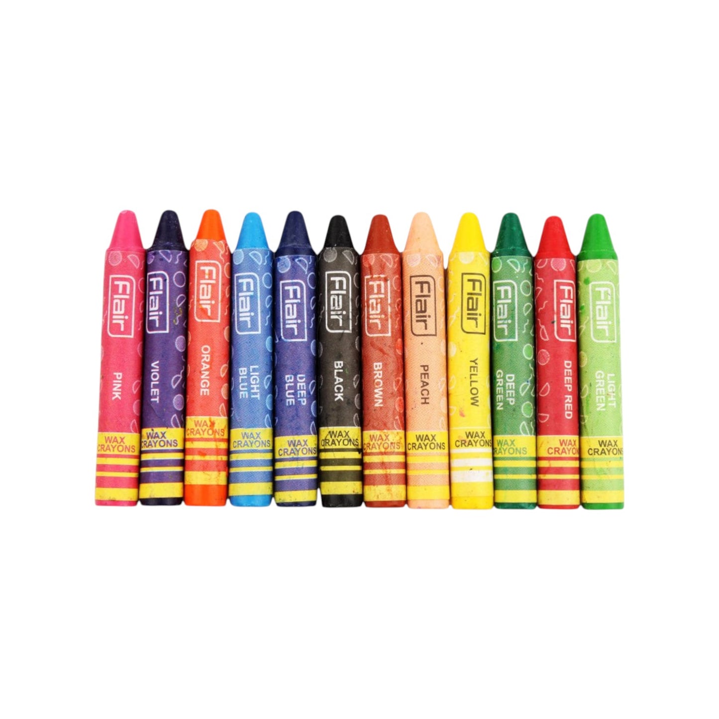 Wax Crayons Pack 12 Color 57 ml - Flair FA8001