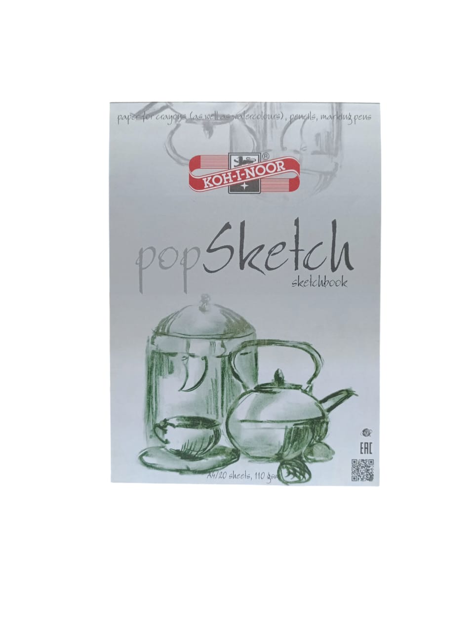 Koh-I-Noor Sketch Paper White for Artists - 110g - 20 Sheets A4 Block