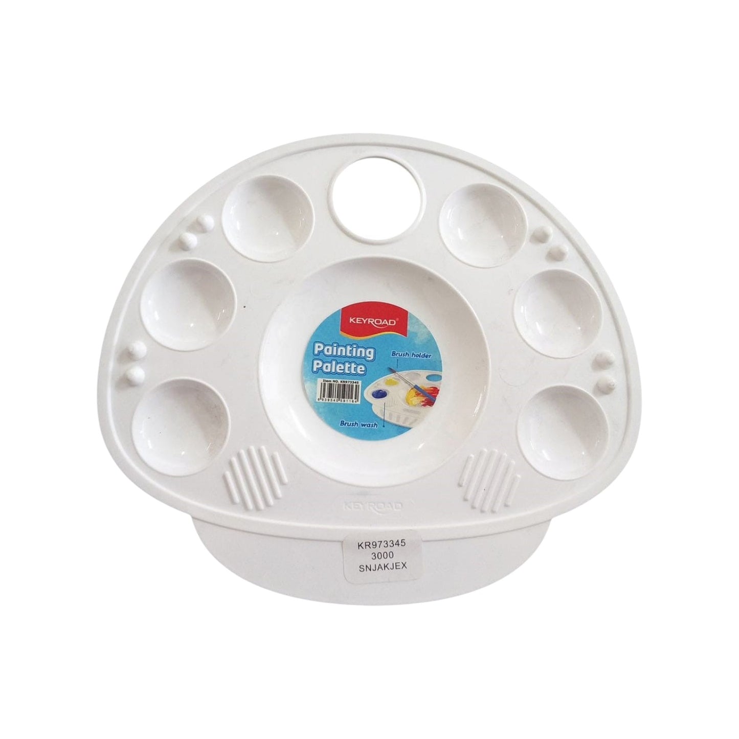 Keyroad Paint Palette, Plastic, 6 Wells, Model KR973345