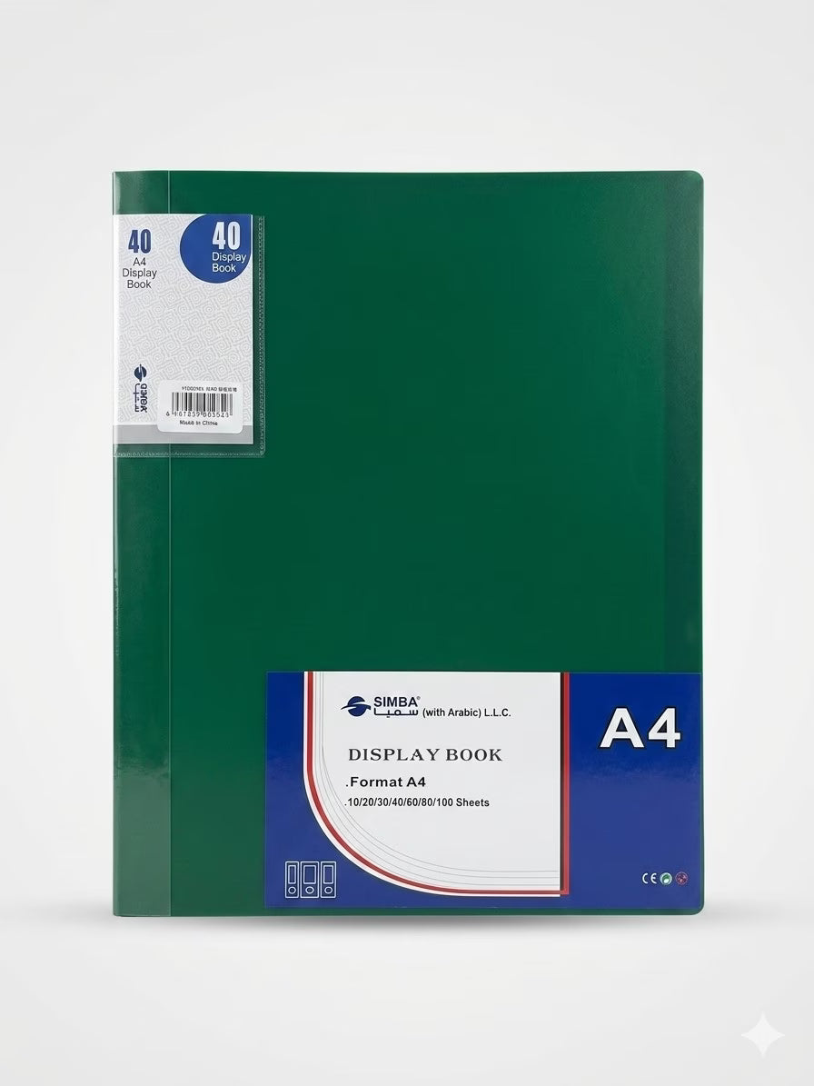 40 Pockets Simba Document Holder Fuchsia A4 Model DB8514
