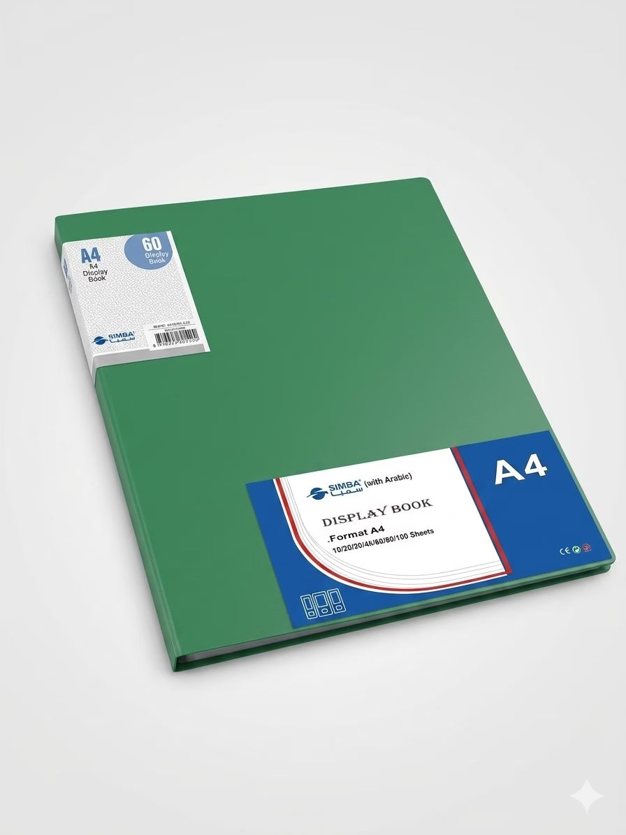 60 Pockets Simba Document Holder Grey A4 Model DB8515