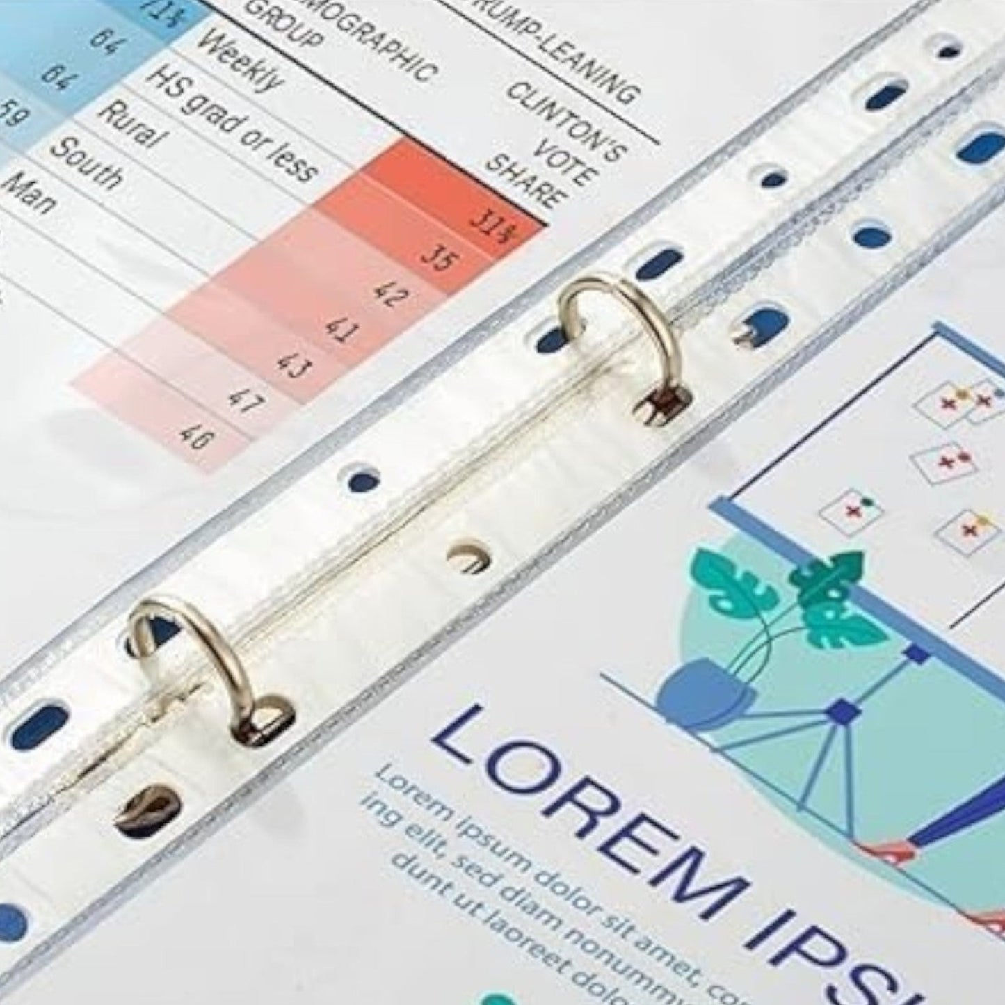 OBO Belal 1190 Transparent Pocket File High Quality A4 50 Pages - 0.09 mm