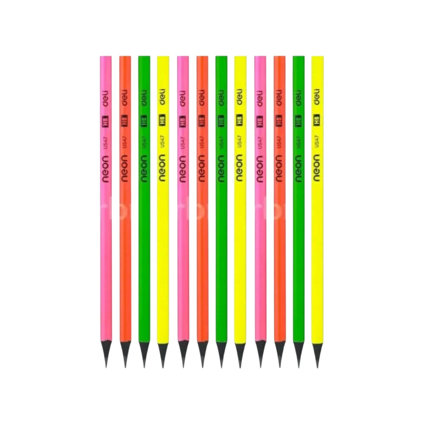 Deli Neon HB Pencil U54600 – 12 Pcs
