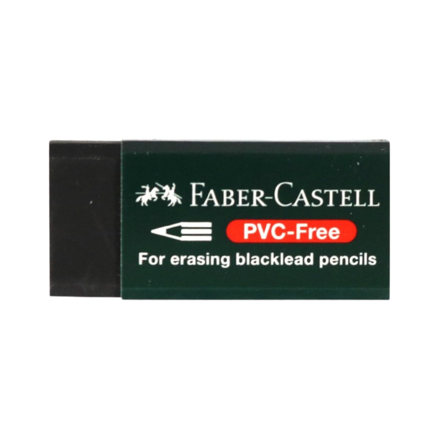 Faber-castell Eraser, Rectangular, One Piece, Free Pvc, Black