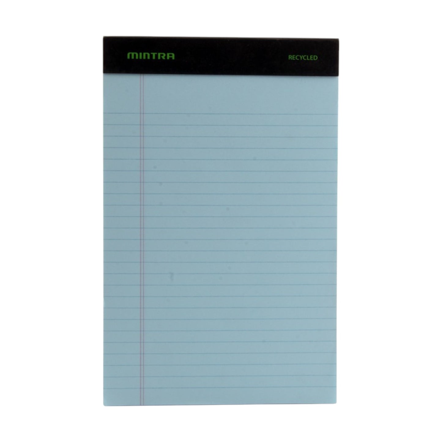 Notepad lined, 50 sheets, colored, 5 x 8, with stapler