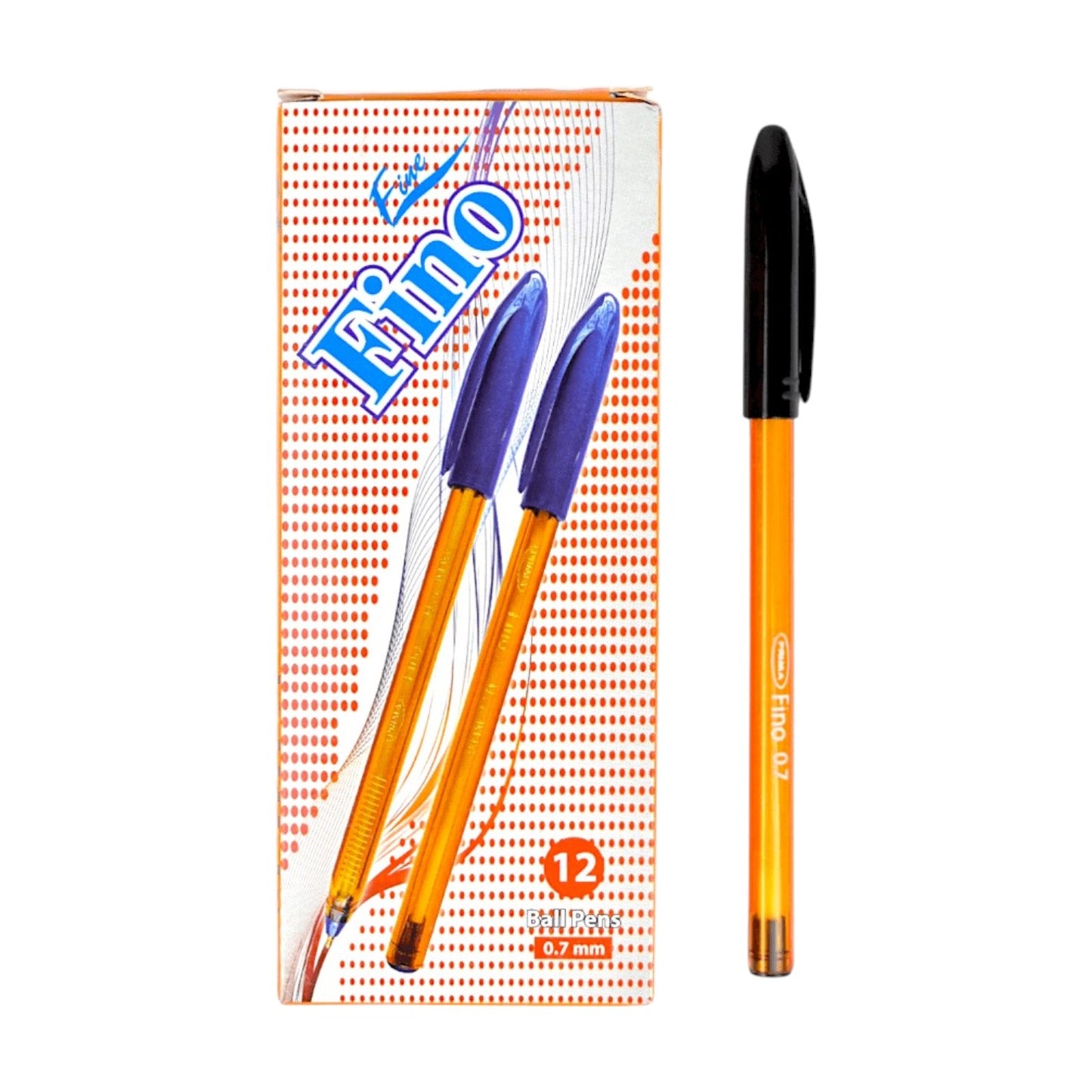 Prima Fino Ball Pen 0.7mm Set Of 12 Pcs. - Multicolor