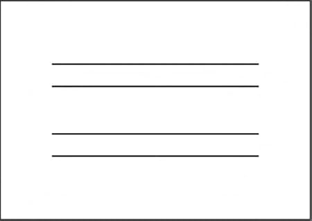 80 Sheets English Double Lined 16x22.5