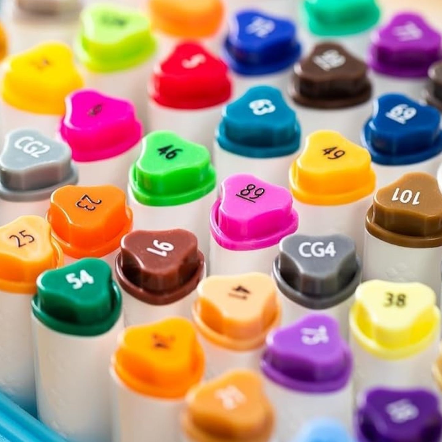 Deli C187-12 ColoRun Sketch Markers with Slim Triangular Barrel Set 12-Pieces