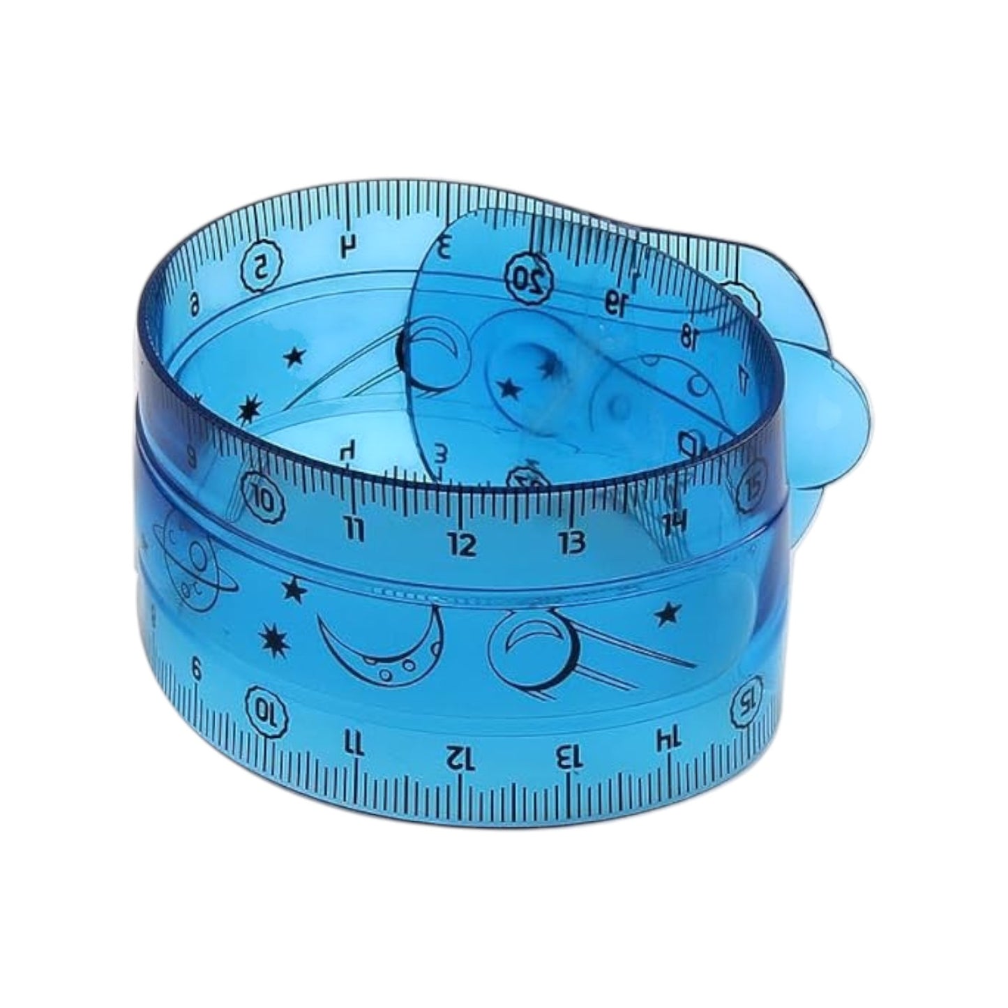 Keyroad Transparent Flexible Ruler 20 cm Assorted Colors Model KR971664