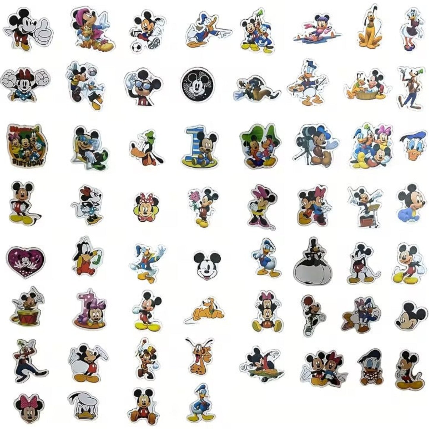 25 Vinyl Stickers - Official Disney Mickey Mouse Series