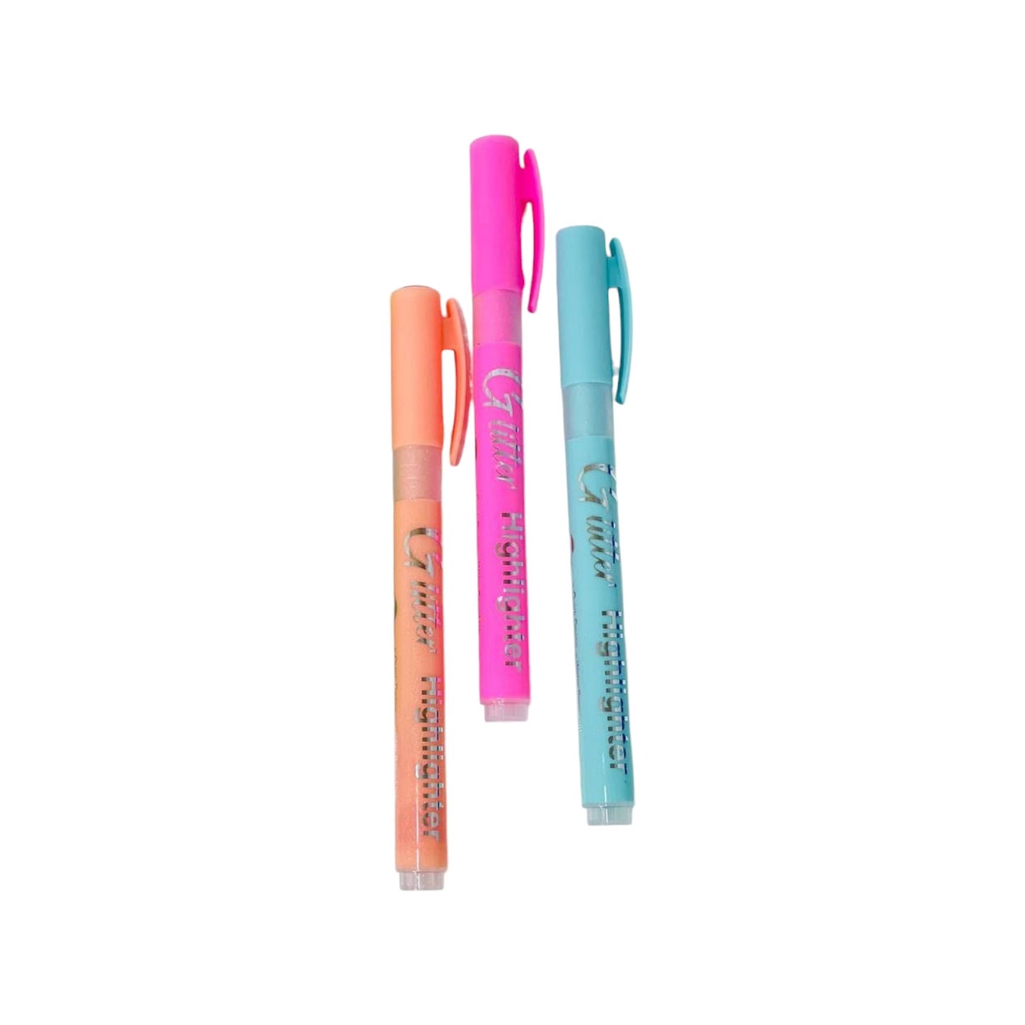 Glitter Highlighter Set Of 3 Pcs. - Multi Color - Whale Share