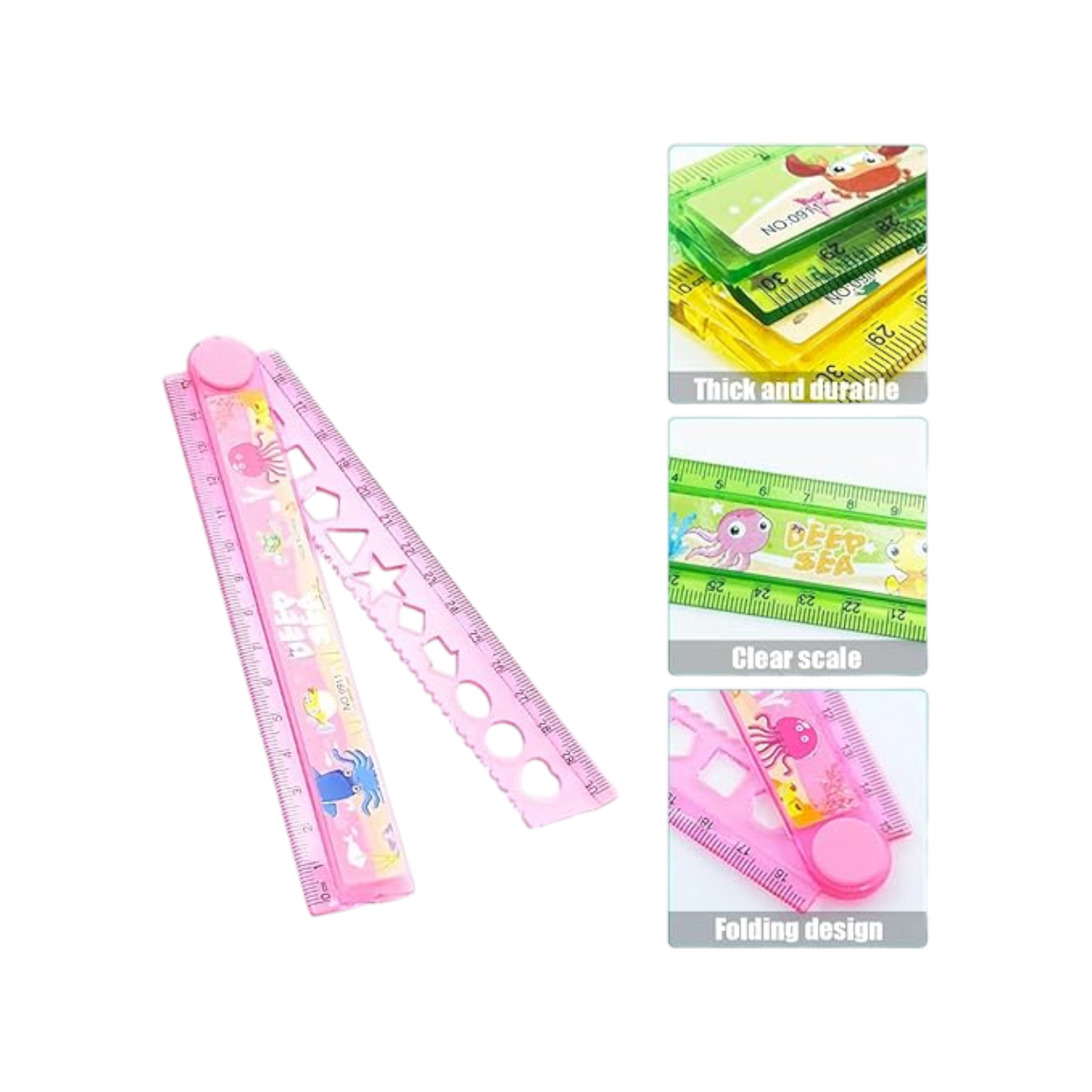 Cute Characters Folding Ruler 15 cm to 30 cm