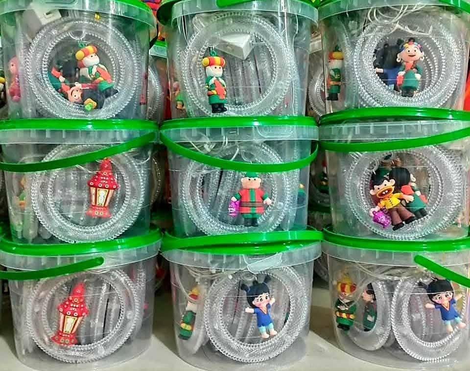 Ramadan Hanging Lights, 3mm of Rings Luminous Warm Light