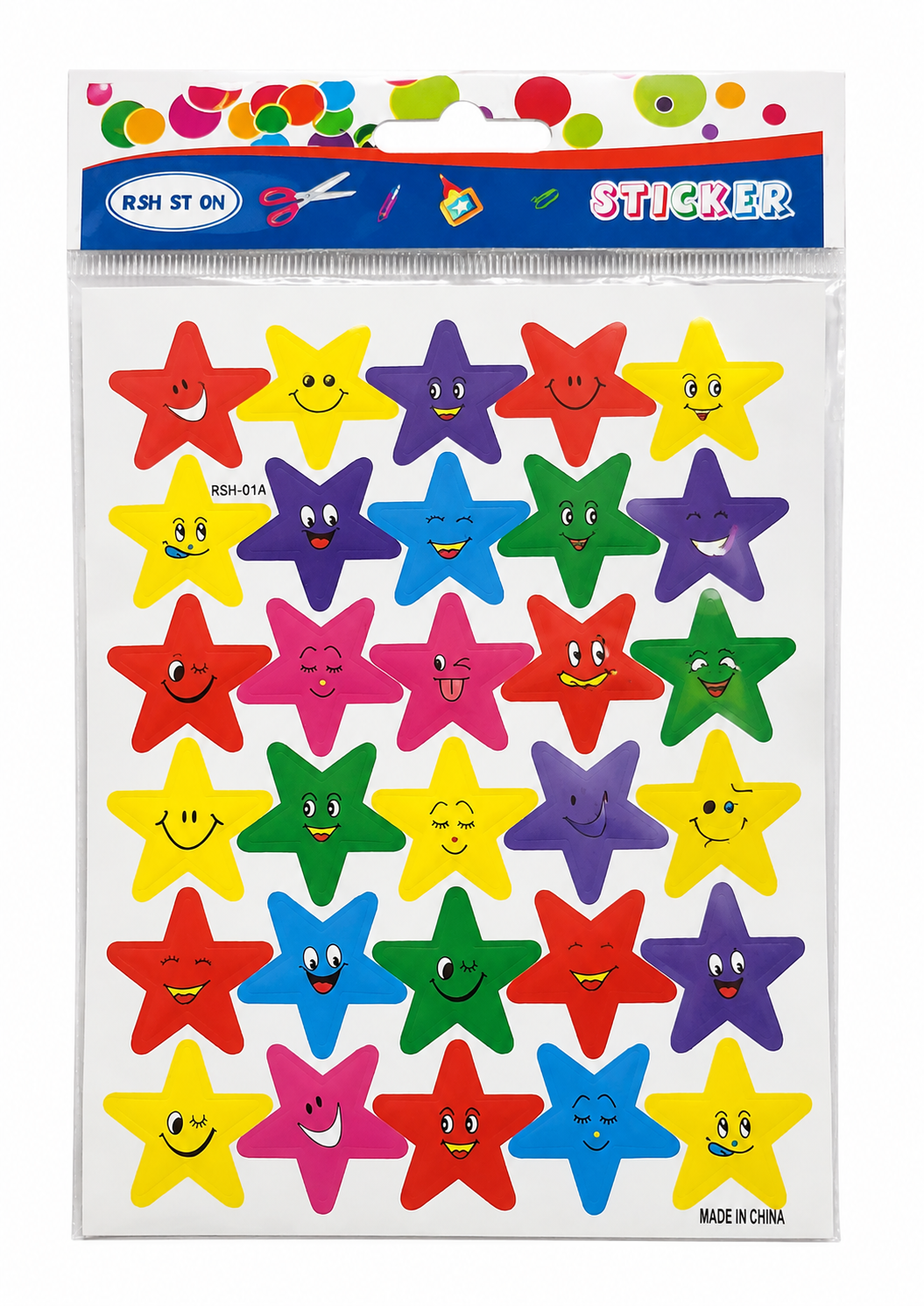 Big Stars Mini Stickers - 4 Sheets