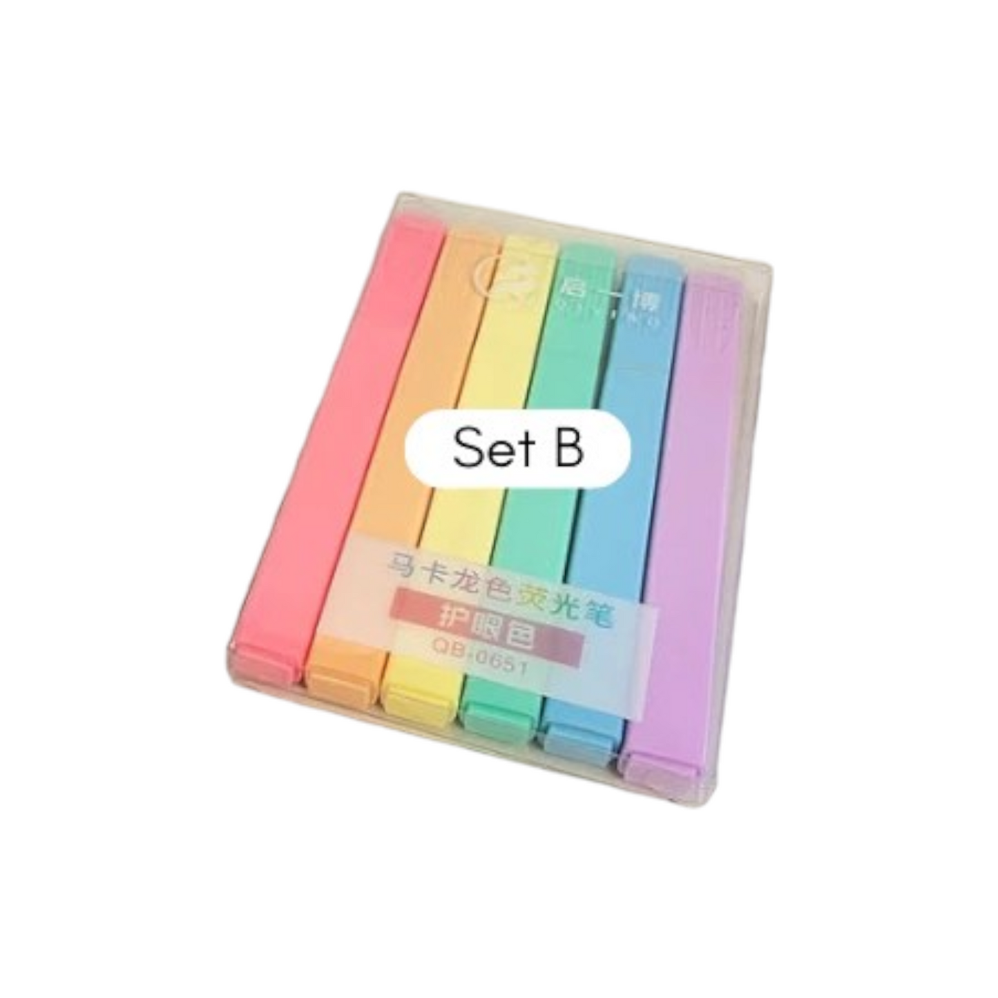 Morandi Highlighter 6 PCS LTH QB-0651 / QB-0652