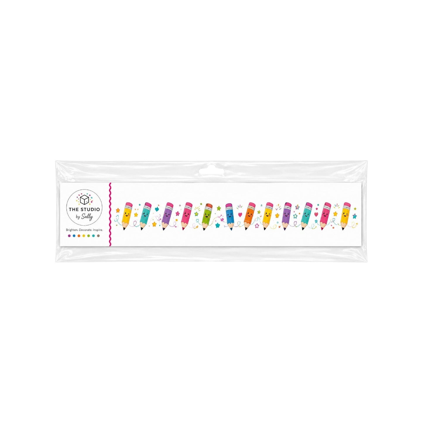 Smiling Pencil Bulletin Board Border - Pack of 12 ( 8 m )
