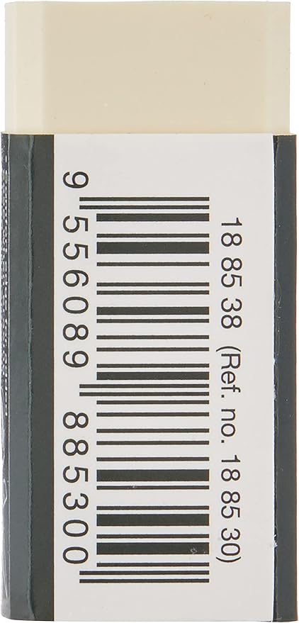 Faber Castell FC 188538 PVC-Free Eraser, Small 1 Piece - White