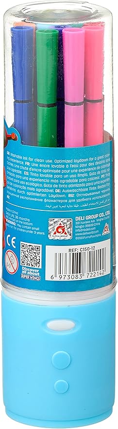 Deli coloring product felt pen c150-12