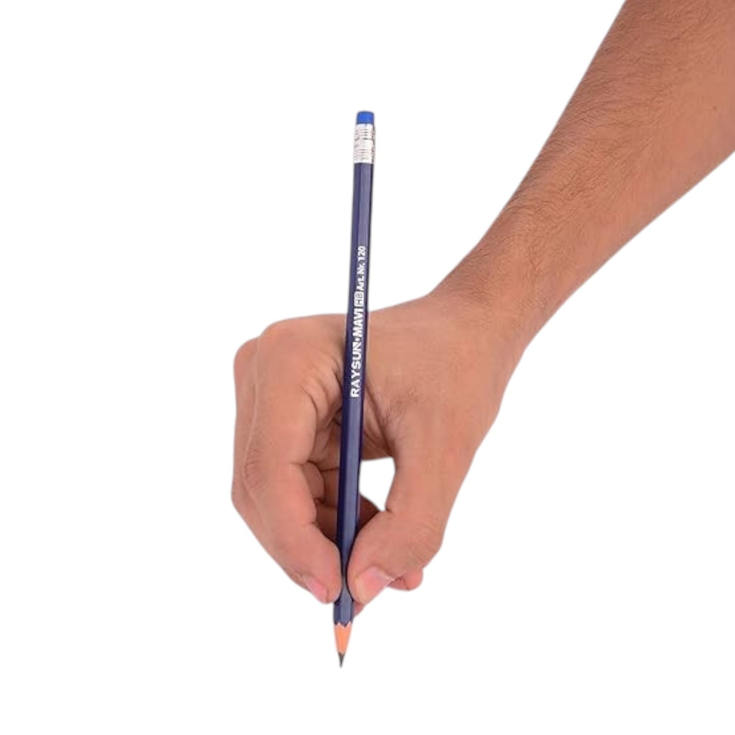 Raysun – Mavi – HB – Pack Of 12 Pencils With Eraser (Blue)