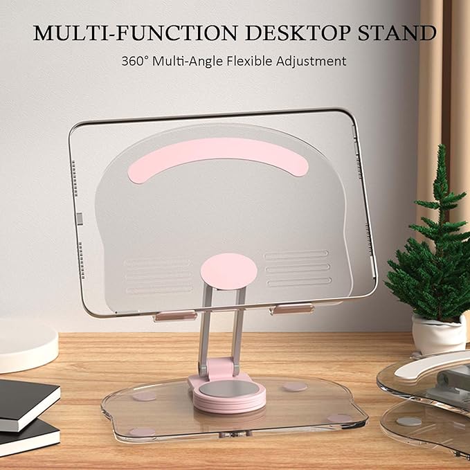 360 Degree Rotating Mobile Tablet Stand, Adjustable Tablet Holder