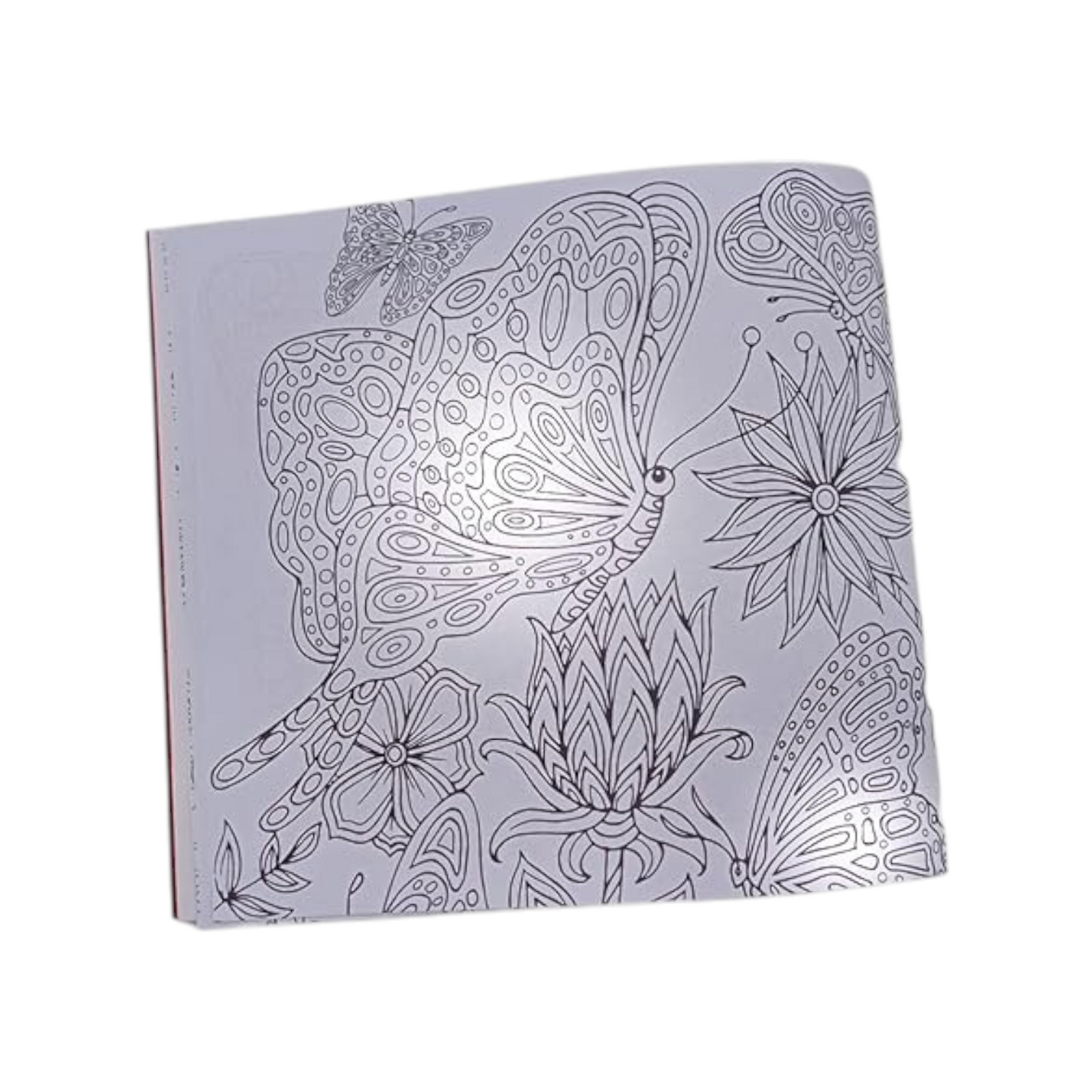 Coloring Book 24 Professional Drawing (Red Butterflies)