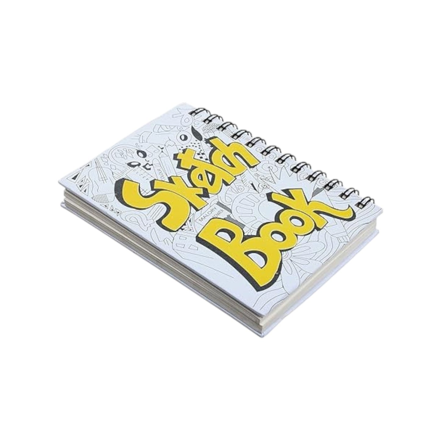 B6 Sketch Book Spiral Bound 50 Sheets 200gsm White Off White Paper