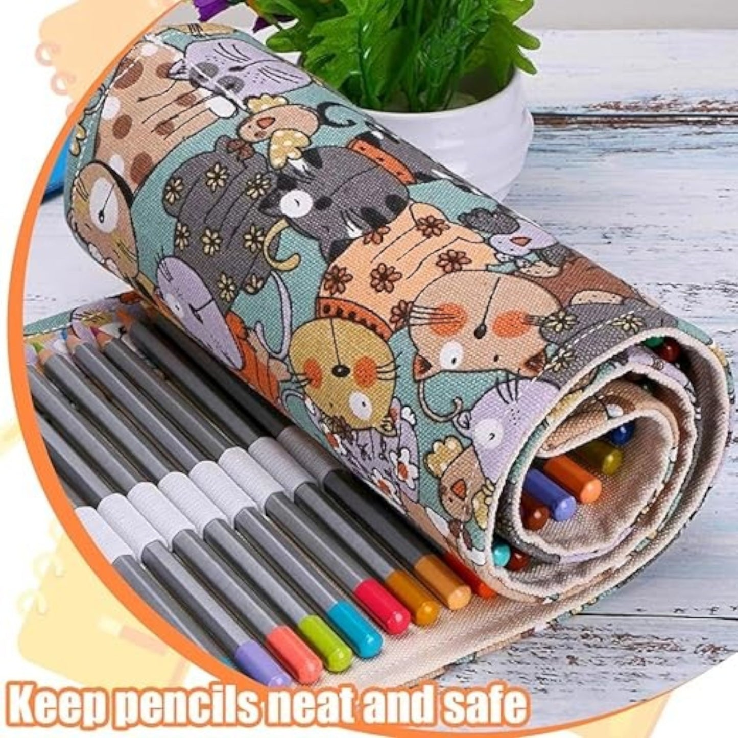 24/36/48/72 Slots Pencil Wrap - Roll Up Bag