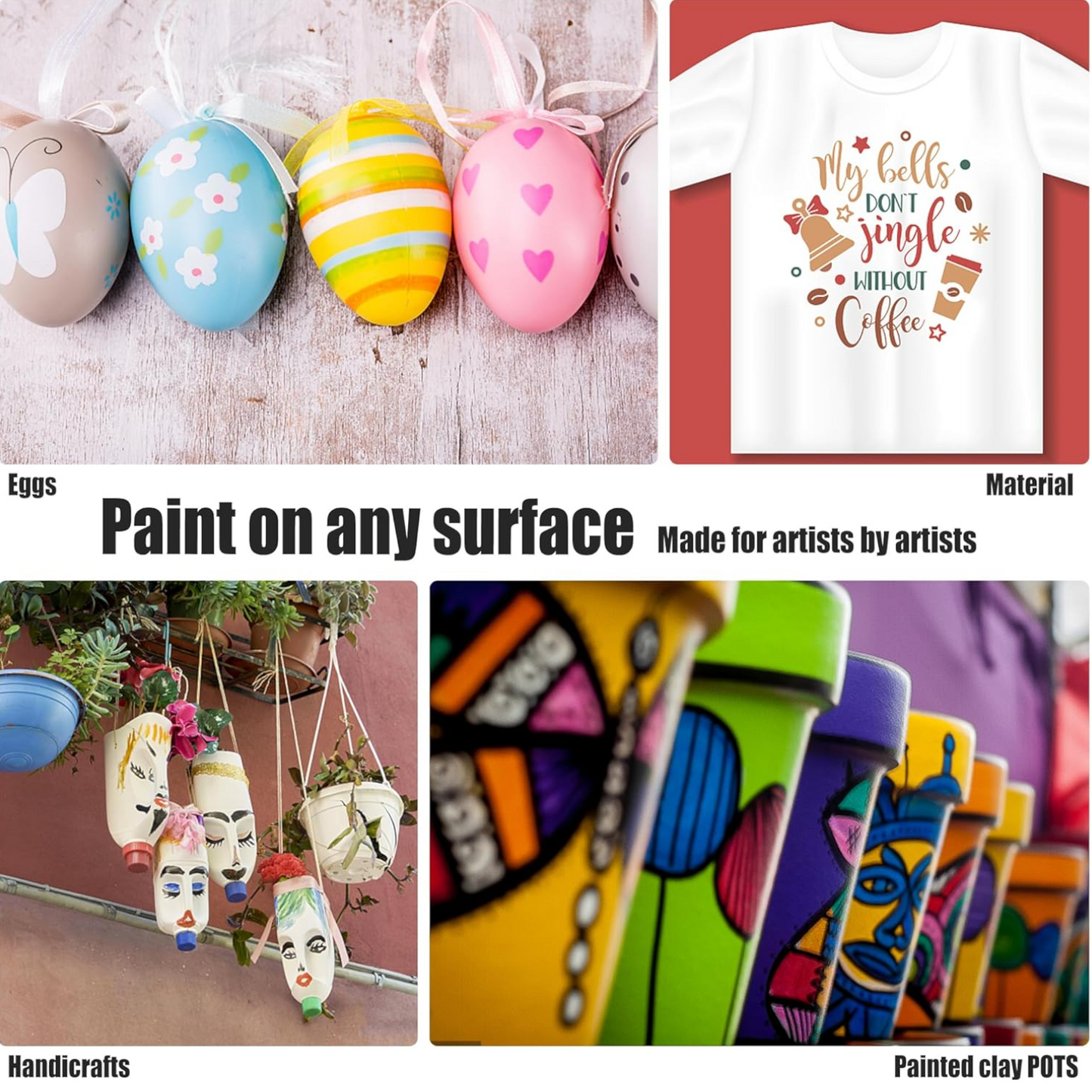 Acrylic 24 Colors, 2-3mm Premium Medium Tip, Acrylic Paint Markers