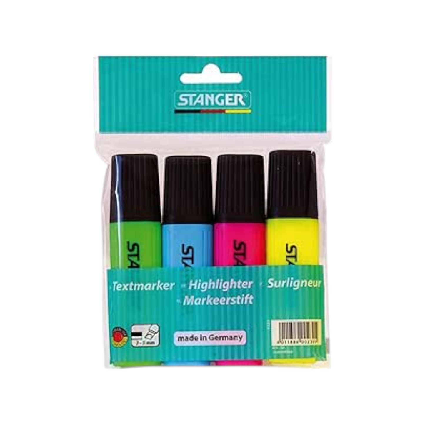 STANGER Highlighter 4 Markers 5mm - Multicolor
