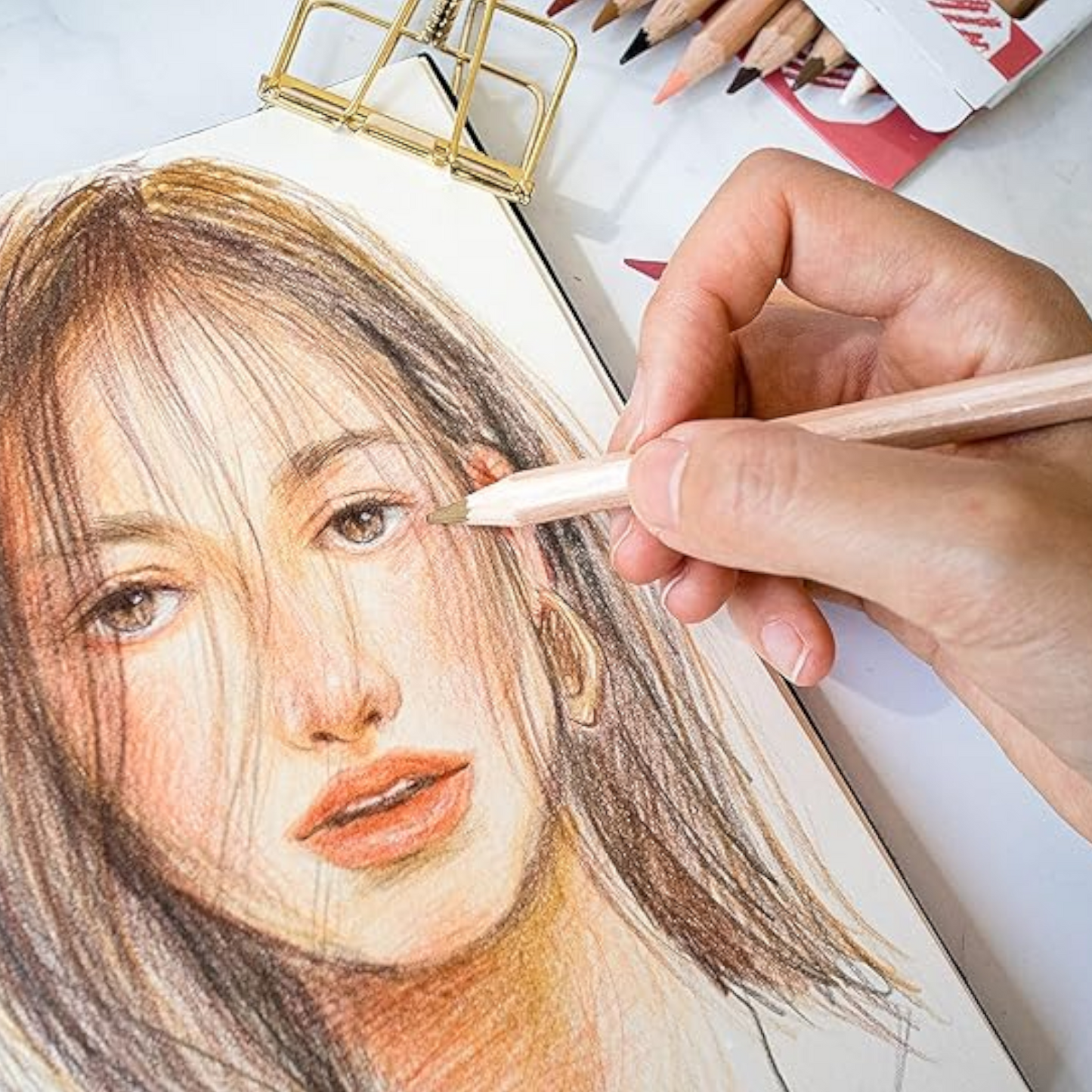 Mont Marte Skin Tone Colored Pencils Set - 12pc