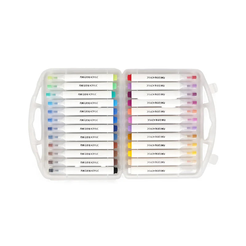 12 Colors Acrylic Paint Markers Pens Set Giorgione