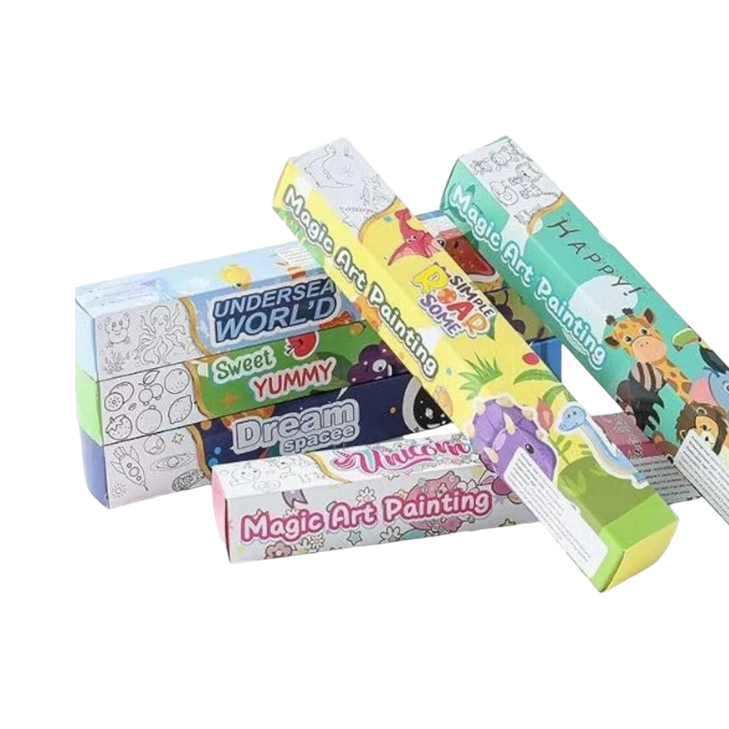 Wall Collage Kit with Coloring Paper, Glue and Drawing Sheets for Kids 3m