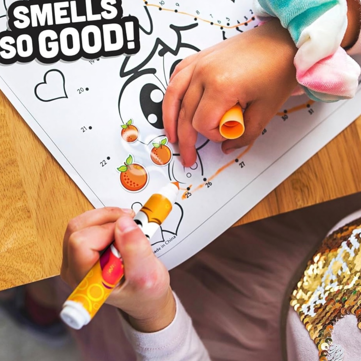 SOENILS Color Washable Marker Set Scented 18/24 Pcs