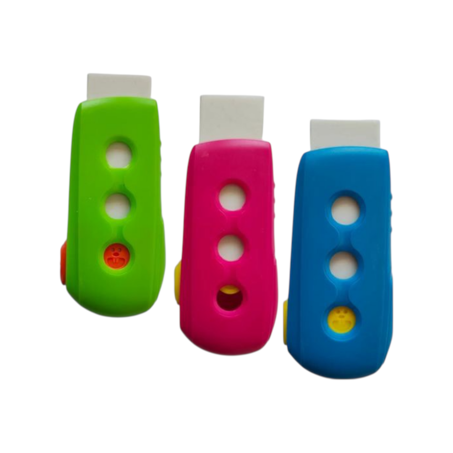 Keyroad Pushable Eraser with Refill, 1 Piece on Card – Model KR971846