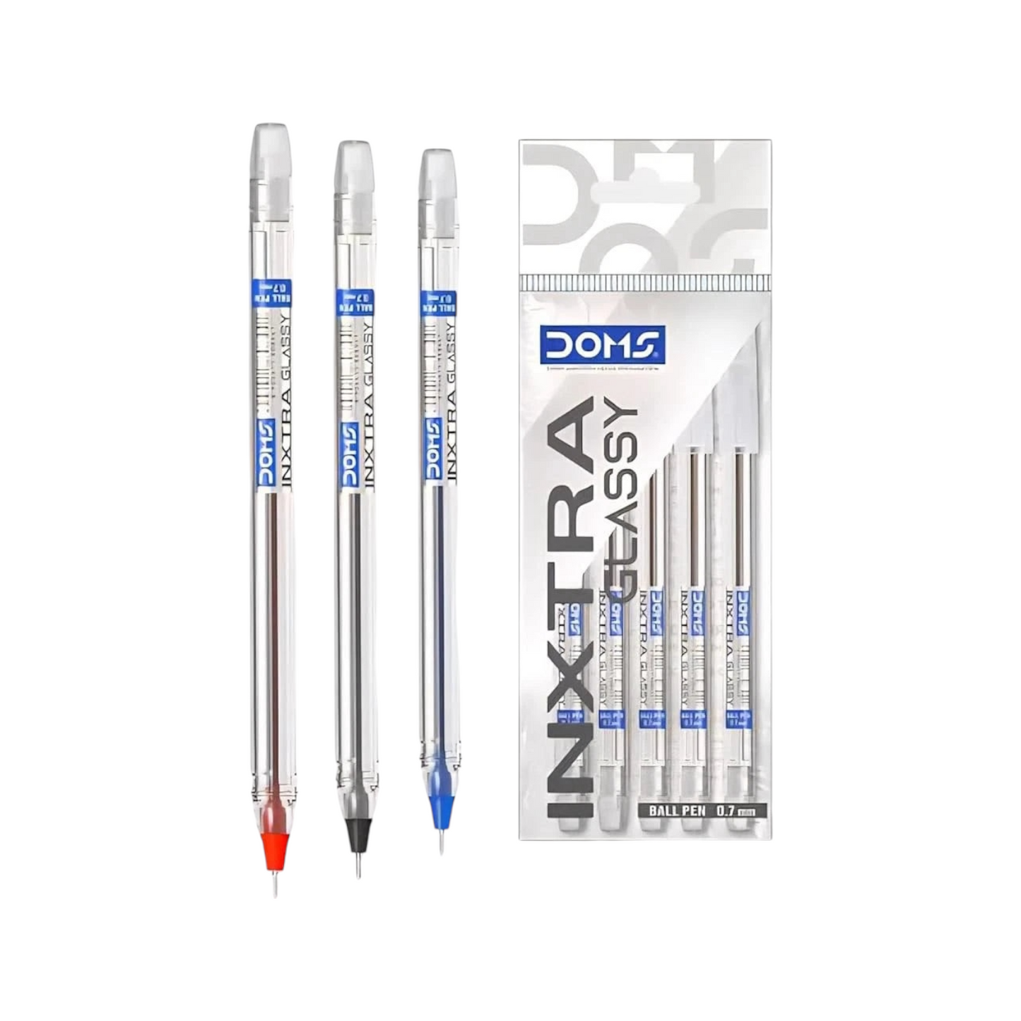 Doms Inxtra Glassy 0.7mm Tip Size Ballpen