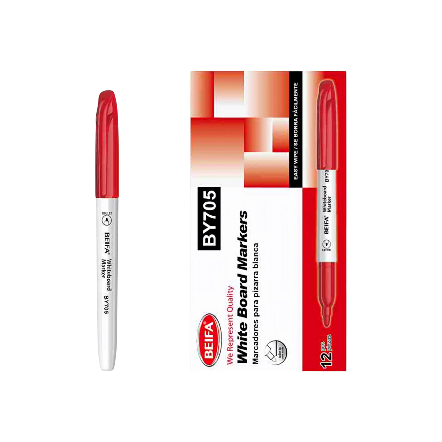 Whiteboard Pen, Beifa Round Tip - 1 Pen