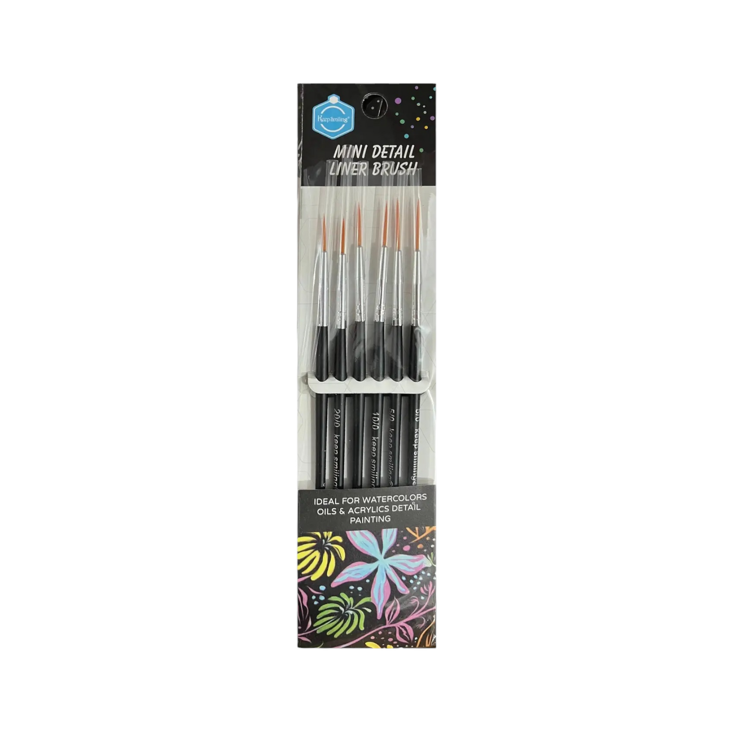 Keep Smiling Mini Detail Liner 6pc set A6093