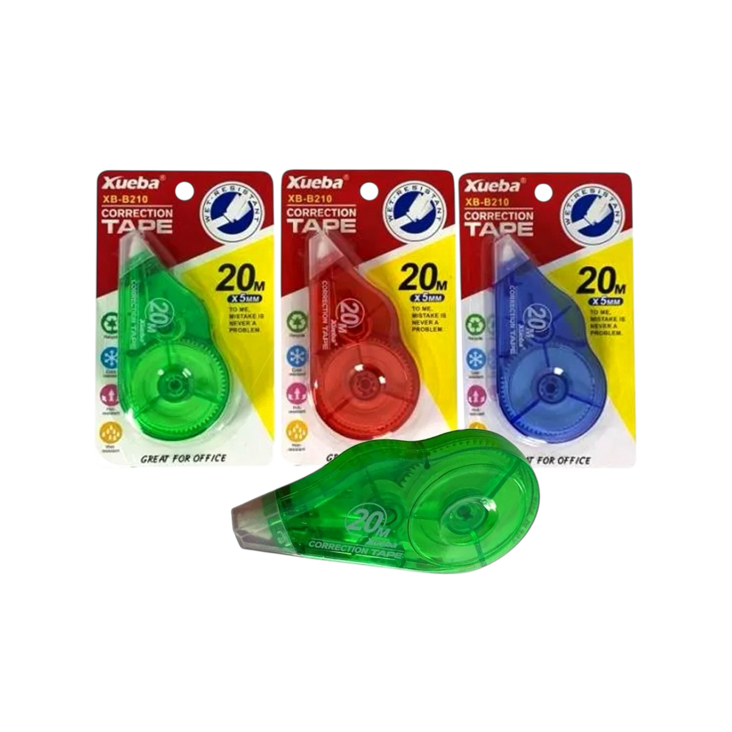 XUEBA 3 Pieces 3 Colors Chopa 5ml Ribbon