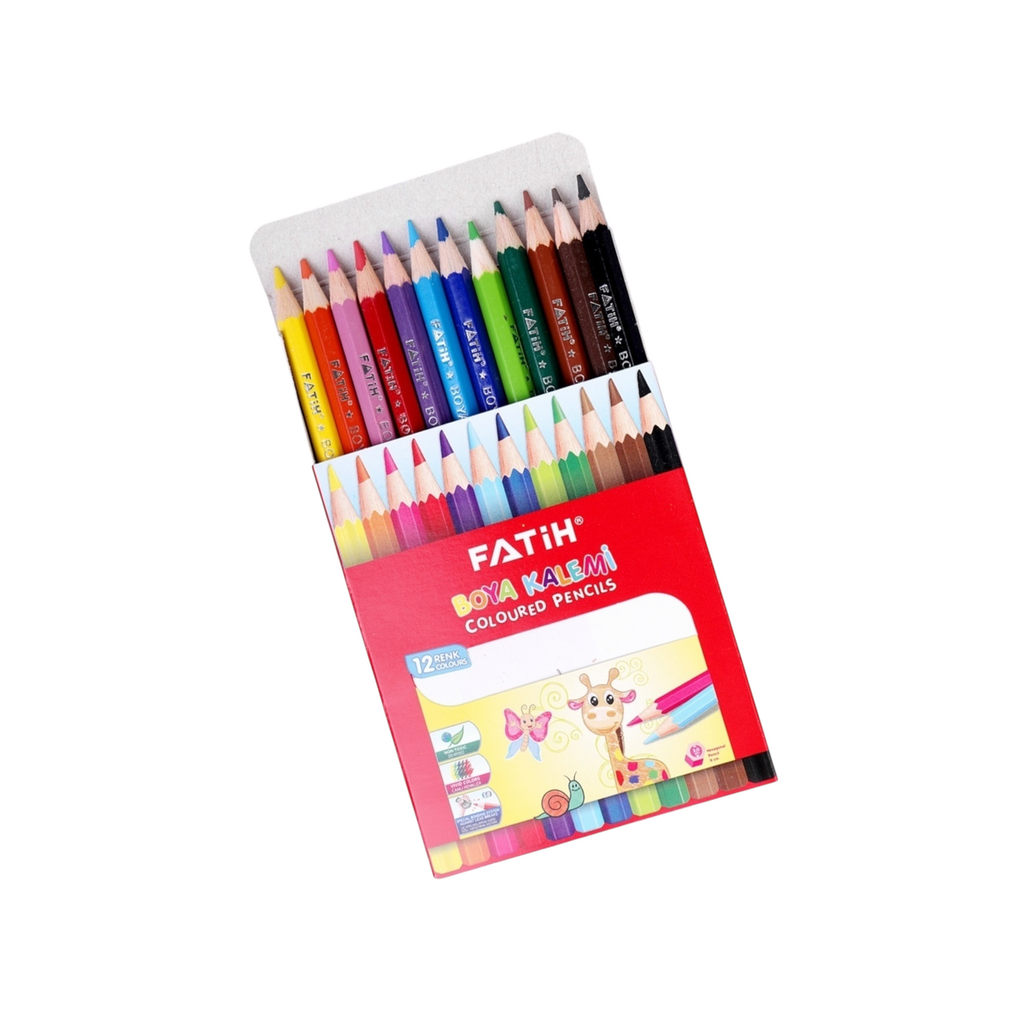 Fatih 33012 Short color pencil – Set of 12 colors