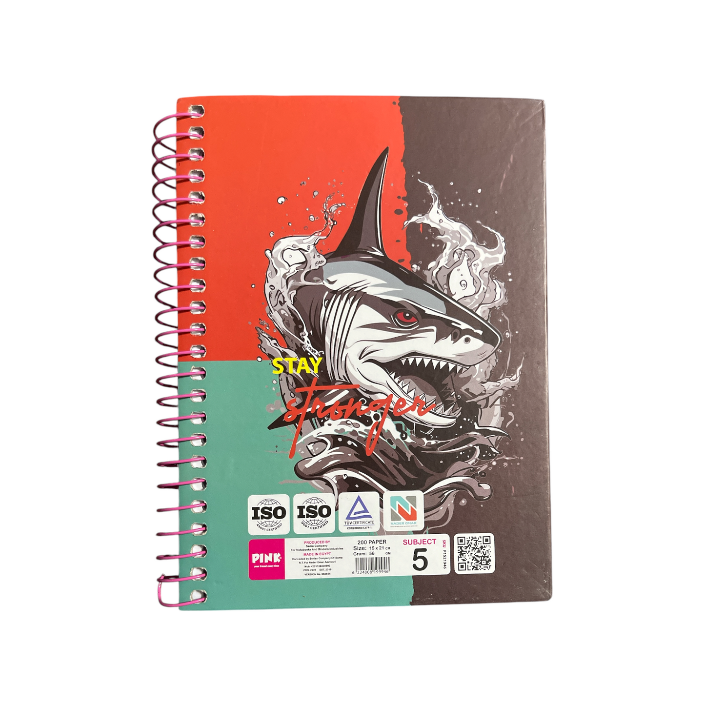 A5 Hard Cover Wired Notebook 100 - 160 - 240 Sheet - 56 Grams