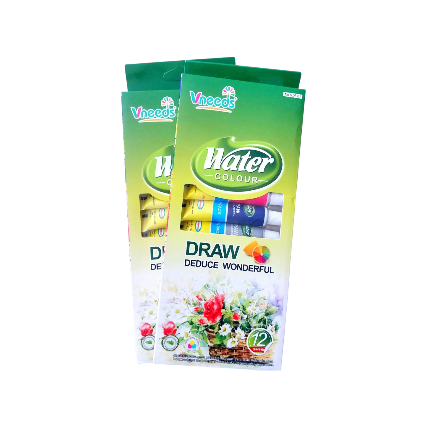 Vneeds Tube Water Colour Draw Deduce Wonderful 12 colours No. V.05.01