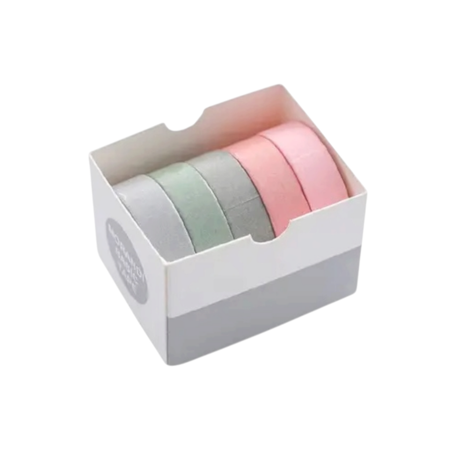 Masking Tape Paper Adhesive 5 Rolls Decorative Geometric