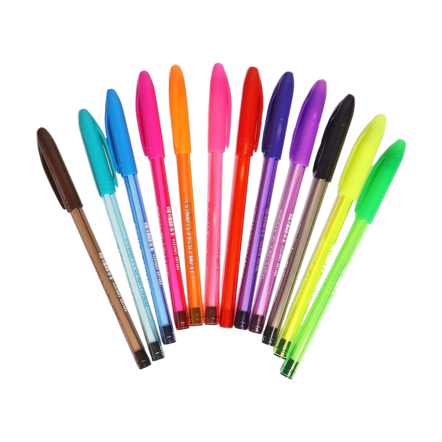 Prima Flash Ballpoint Pen Set of 12 Assorted Colors
