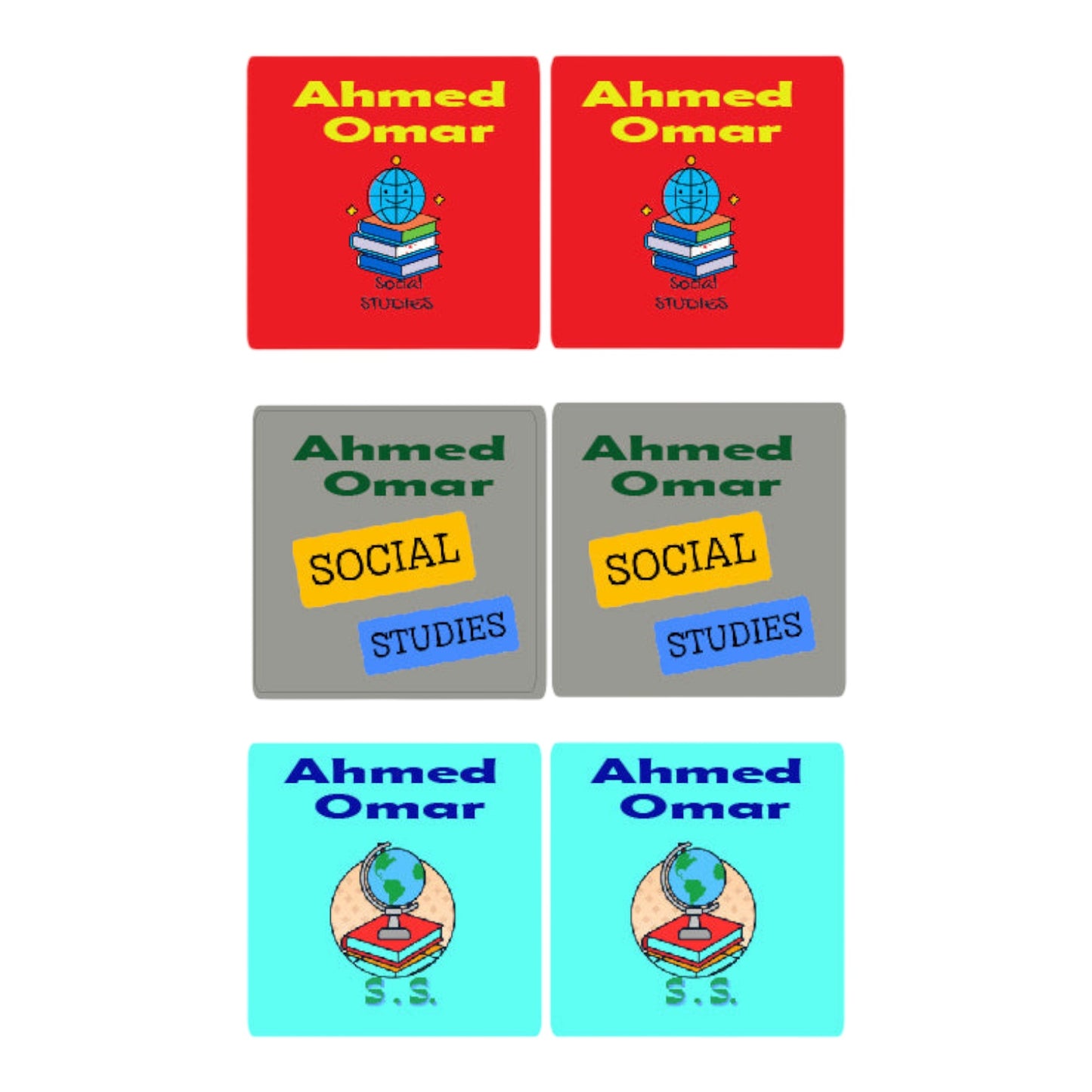 Subject Name Tag SOCIAL STUDIES