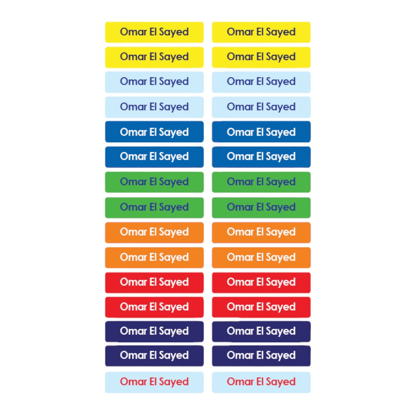 Super Heroes Name Tag