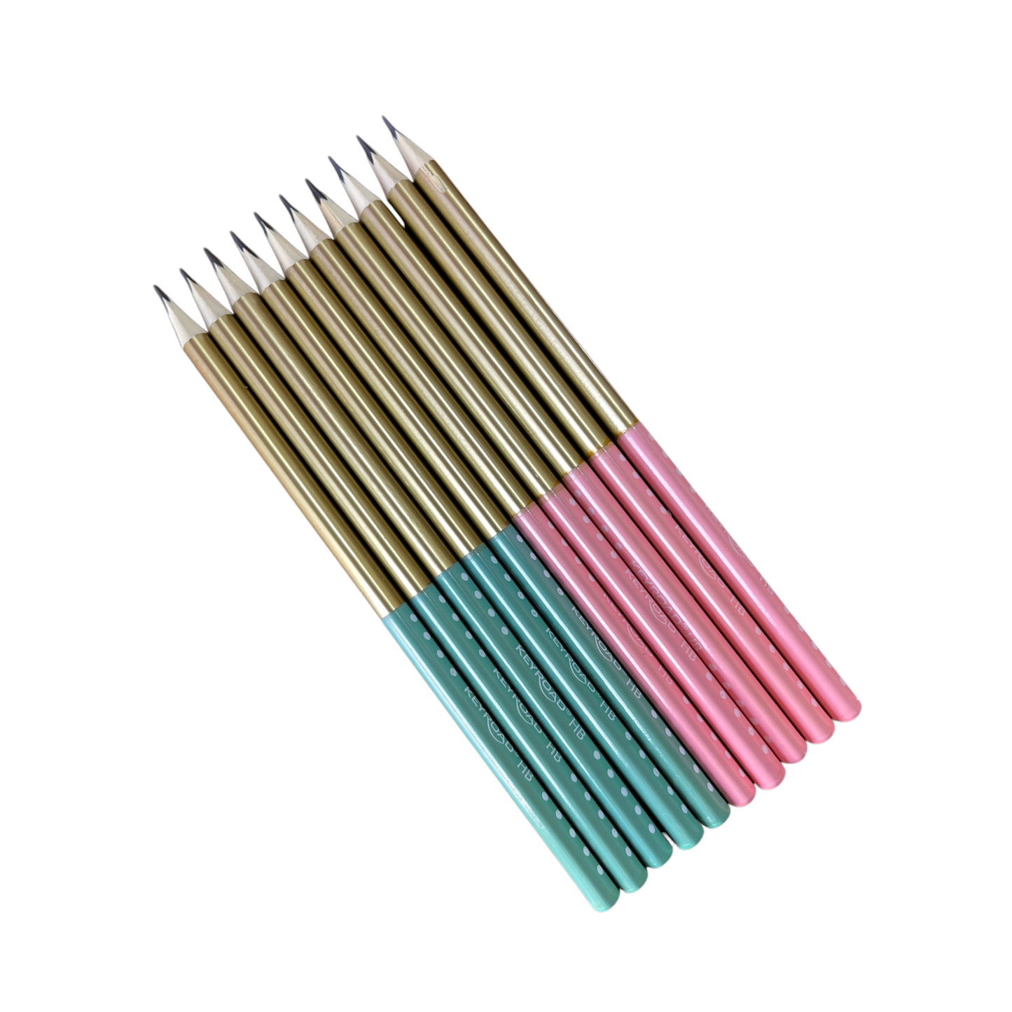 Keyroad Triangular Pencil with Eraser, Pastel, HB – Model KR972943