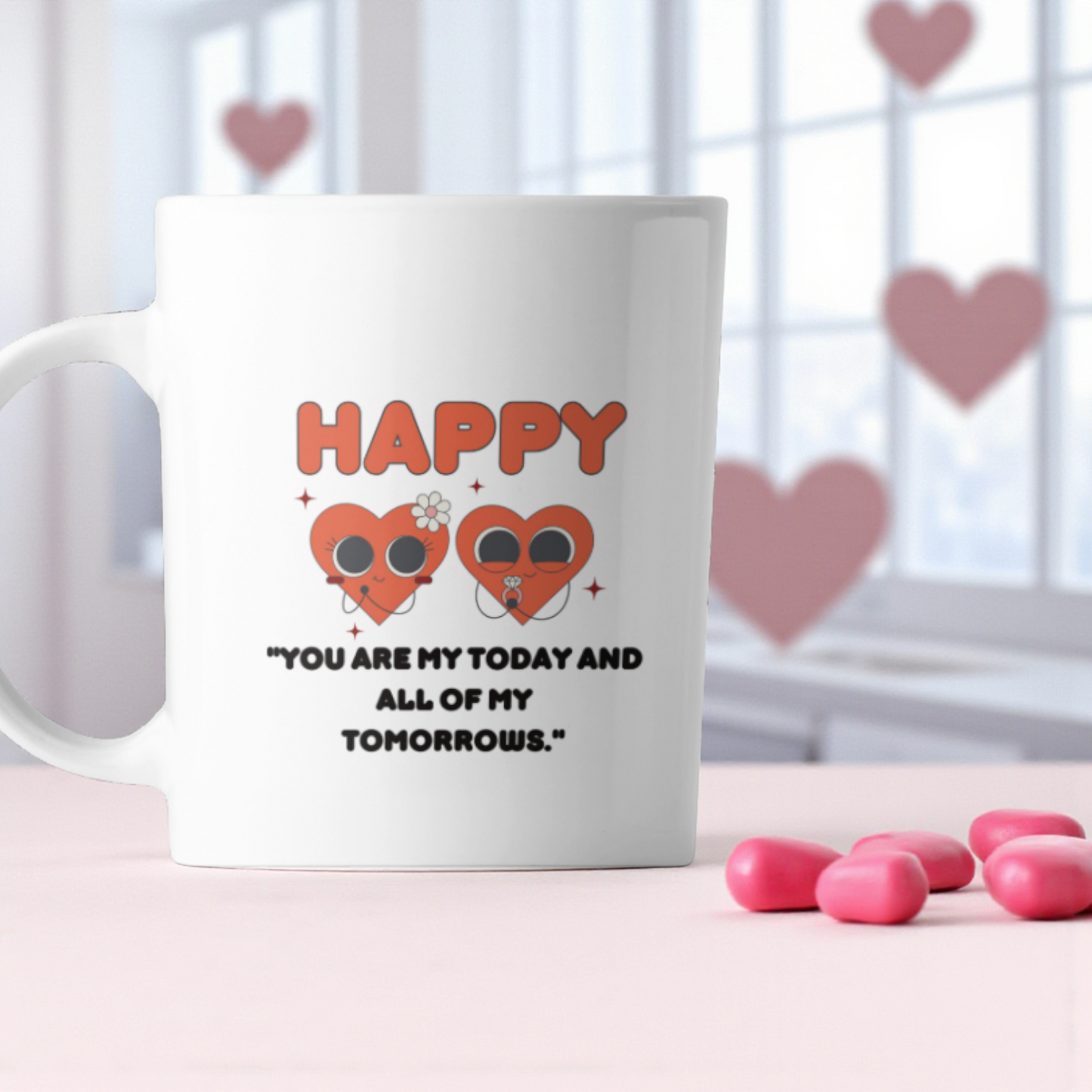 Happy Hearts Ceramic Mug