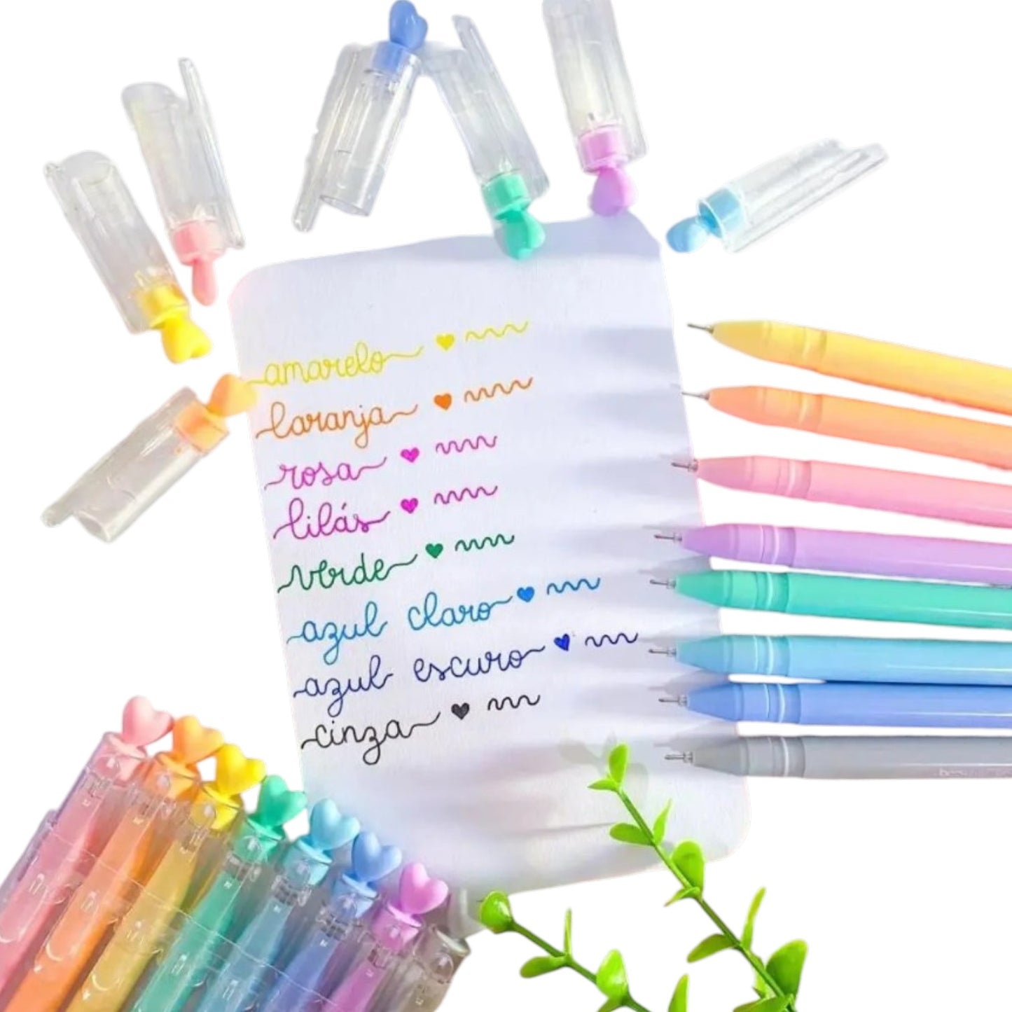 Lovely Gel Pastel Pen Kit with 8 Colors - 5mm